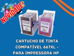 Cartucho Compatível 667XL Cartucho Compatível 667XL